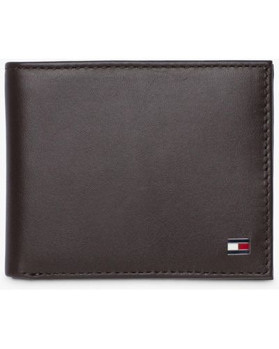 Tommy Hilfiger Eton Leather Mini Wallet - Brown