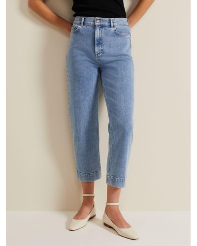 Phase Eight Lexi Cropped Jeans - Blue