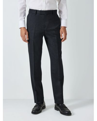 John Lewis Washable Wool Blend Regular Fit Suit Trousers - Black