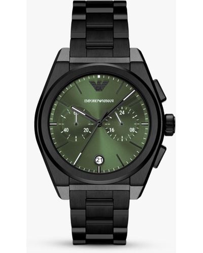 Emporio Armani Ar11562 Chronograph Date Bracelet Strap Watch - Green