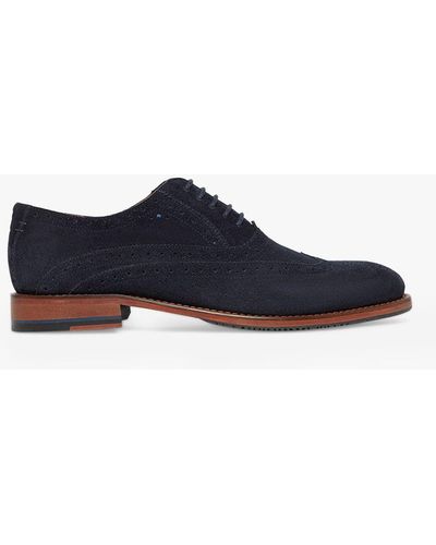 Oliver Sweeney Ledwell Suede Oxford Wing Tip Brogue - Blue