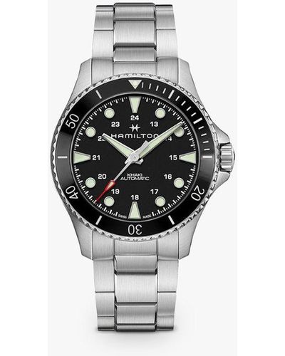 Hamilton H82515130 Khaki Navy Scuba Automatic Bracelet Strap Watch - White