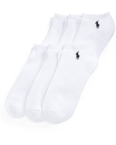 Ralph Lauren Polo Cotton Blend Trainer Socks - White