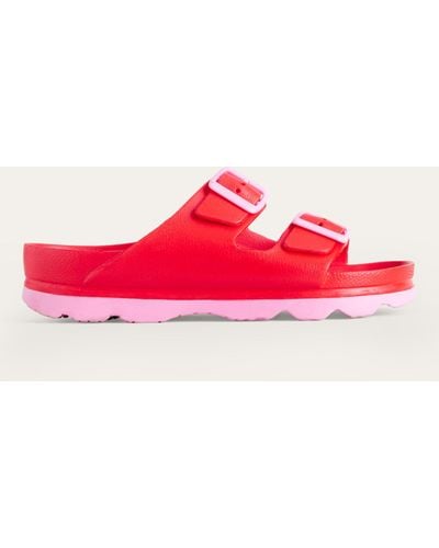 Boden Lyla Double Buckle Strap Slider Sandals - Red