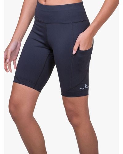 Ronhill Stretch Breathable Sports Shorts - Blue