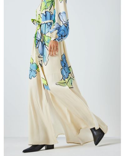 FABIENNE CHAPOT Erina Floral Print Maxi Dress - Blue