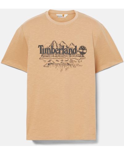 Timberland Short Sleeve Graphic Slub T-shirt - White