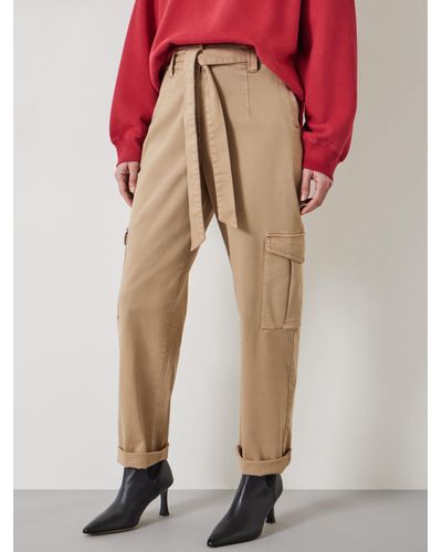 Hush High Waist Belted Trousers - Multicolour