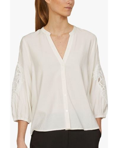 Sisters Point Viaba-sh Lace Shirt - White