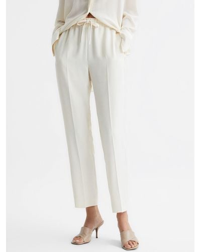 Reiss Hailey Pull On Trousers - White