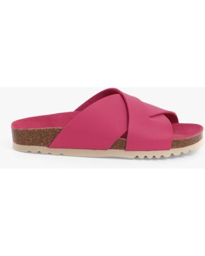 Scholl Vivian Cross Strap Sandals - Pink
