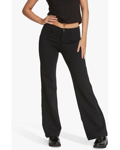 Sisters Point New George Slim Flare Trousers - Black