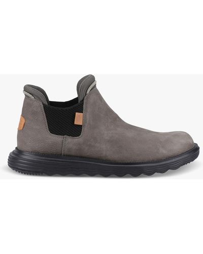 Hey Dude Branson Leather Chelsea Boots - Brown
