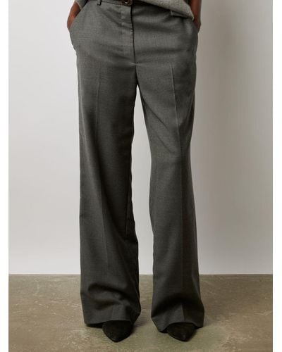 Gerard Darel Dali Wool Blend Trousers - Grey