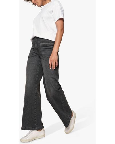 Mos Mosh Colette Regent High Waisted Flared Jeans - White
