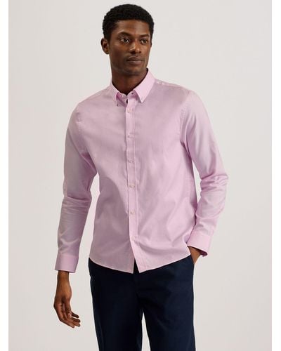Ted Baker Allardo Regular Premium Oxford Shirt - Pink