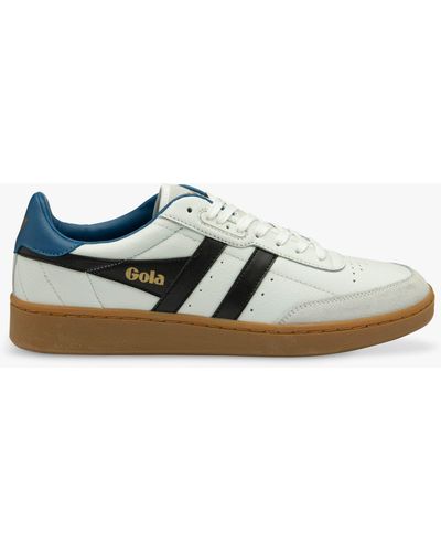 Gola Classics Contact Leather Lace Up Trainers - White