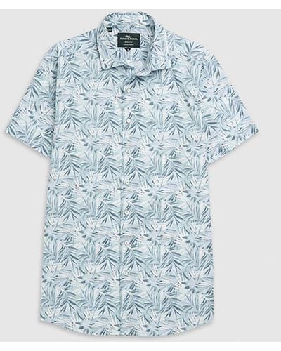 Rodd & Gunn Cherry Tree Bay Floral Cotton Shirt - Blue