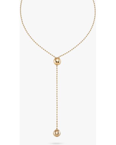 Uno De 50 Long Y Necklace - Metallic