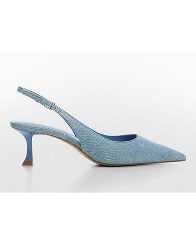 Mango Rory Denim Shoes - Blue