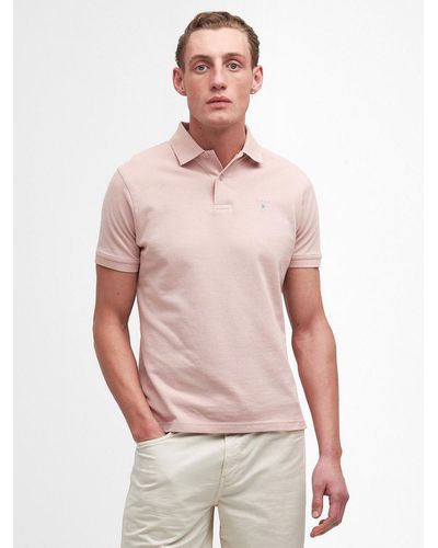 Barbour Sports Pique Polo Shirt - Pink