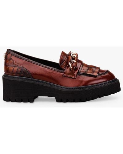 Moda In Pelle Holliee Leather Loafers - Brown