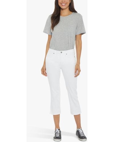 NYDJ Chloe Capri Cropped Jeans - White