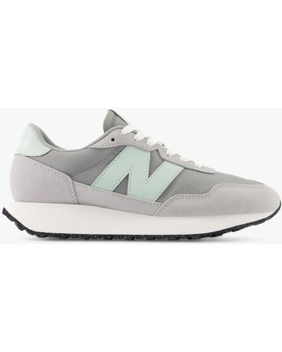 New Balance 237 Suede Mesh Trainers - White