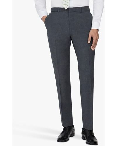 Ted Baker Panama Wool Blend Suit Trousers - Grey