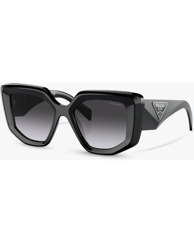 Prada Pr 14zs Irregular Sunglasses - Grey