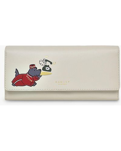 Radley Ring Ring Large Flapover Matinee Leather Purse - Multicolour