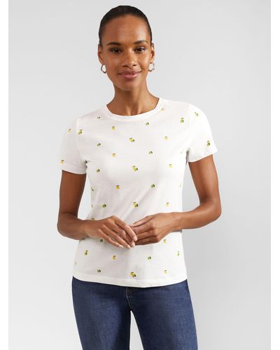 Hobbs Pixie Lemon & Lime Print T-shirt - White