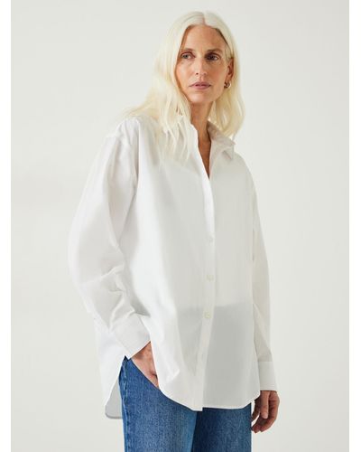 Hush Pia Oversize Cotton Shirt - Natural