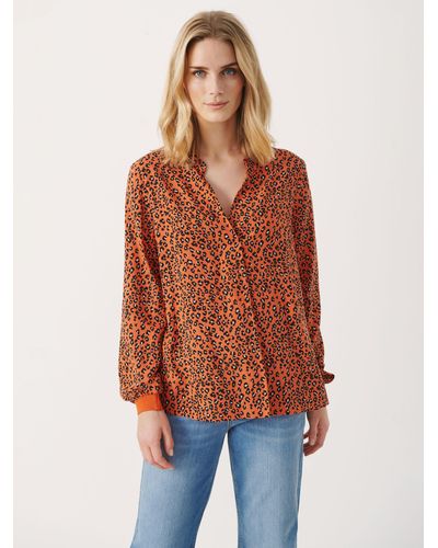Part Two Tonnie Relaxed Fitted Blouse - Orange