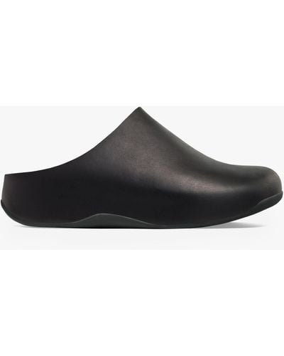 Fitflop Shuv Leather Clogs - Black