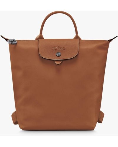 Longchamp Le Pliage Xtra Leather Backpack - Brown