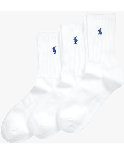 Ralph Lauren Polo Ankle Socks - White