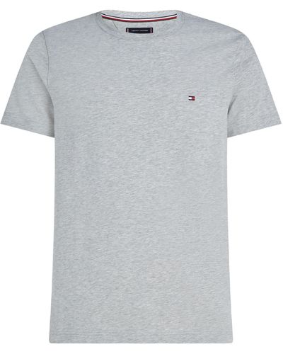 Tommy Hilfiger Core Stretch Slim Fit Crew Neck T-shirt - Grey