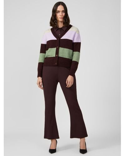 Great Plains Winter Stripe Knit Cardigan - Multicolour