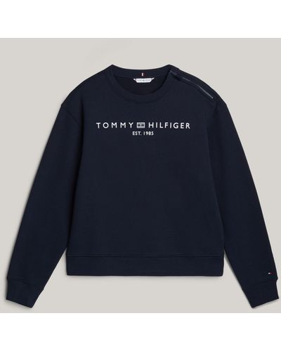 Tommy Hilfiger Adaptive Logo Sweatshirt - Blue