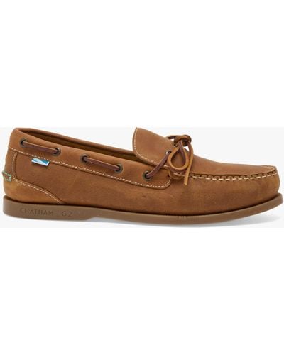 Chatham Saunton G2 Leather Deck Shoes - Brown