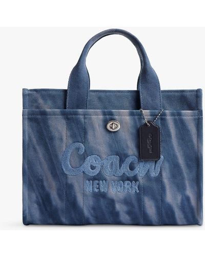 COACH Tie Dye Cargo Tote Bag - Blue