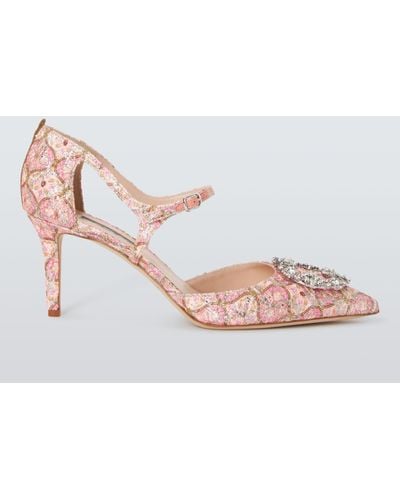 SJP by Sarah Jessica Parker Abute Embellished Stiletto Heel Shoes - Pink