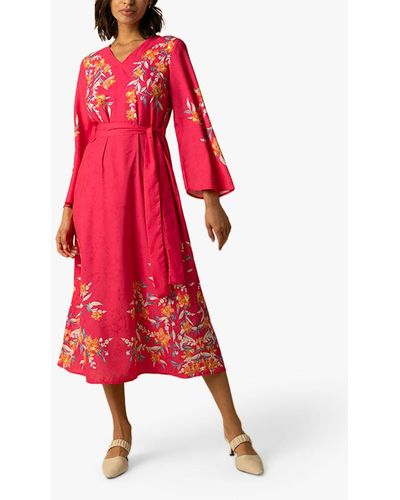 Raishma Riri Floral Dress - Red