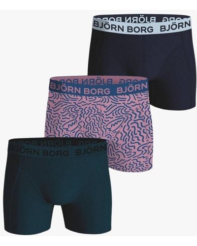 Björn Borg Cotton Stretch Boxers - Blue