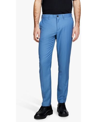 Sisley Formal Slim Fit Trousers - Blue