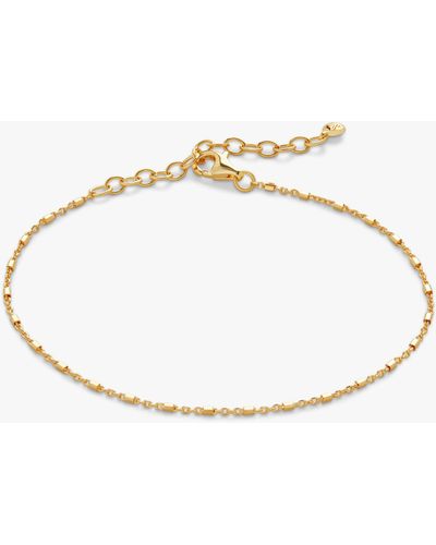 Monica Vinader Gold Station Chain Bracelet - Natural