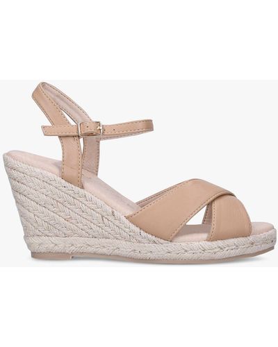 KG by Kurt Geiger Purdy Espadrille Wedge Heel Sandals - Pink