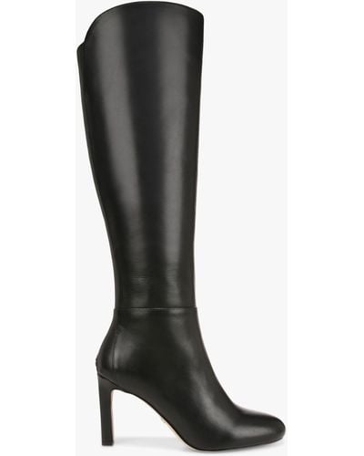 Sam Edelman Shauna Knee High Leather Boots - Black