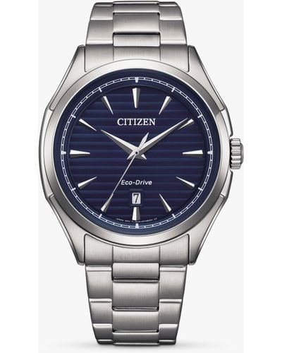 Citizen Ring Solar Eco-drive Bracelet Strap Watch - Blue
